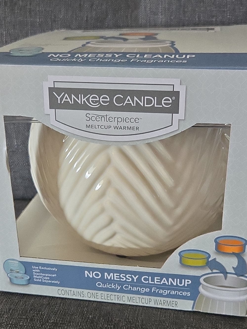 Yankee Candle Scenterpiece Meltcup Warmer NIB SPW-Vanilla 2017